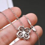 [Eternal Jewelry]LOOP NECKLACE FULL MOTIF DIAMOND 16MM MULTIPLE COLORS - 图片 17