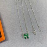 [Eternal Jewelry]POP H GREEN NECKLACE SILVER AND GOLD - 图片 4