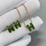 [Eternal Jewelry]POP H GREEN NECKLACE SILVER AND GOLD - 图片 7