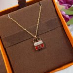 [Eternal Jewelry]CONSTANCE RED PEDANT PINK GOLD NECKLACE - 图片 2