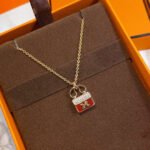 [Eternal Jewelry]CONSTANCE RED PEDANT PINK GOLD NECKLACE - 图片 3