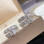 [Eternal Jewelry]SERPENTI DOUBLE RING SILVER DIAMOND PAVED - 图片 8
