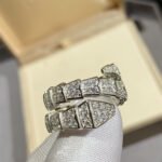 [Eternal Jewelry]SERPENTI DOUBLE RING SILVER DIAMOND PAVED - 图片 9