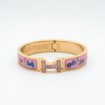 [Eternal Jewelry]H PINK GOLD BRACELET PINK CERAMIC - 图片 2