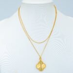 [Eternal Jewelry]CLOVER 25MM PEDANT NECKLACE GOLD