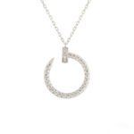[Eternal Jewelry]JUSTE NECKLACE SILVER DIAMONDS - 图片 2