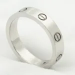 [Eternal Jewelry]LOVE RING 4MM 1 DIAMOND SILVER - 图片 2