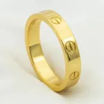 [Eternal Jewelry]LOVE RING 4MM 1 DIAMOND GOLD