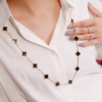 [Eternal Jewelry]CLOVER 20 MOTIFS ONYX ROSE GOLD