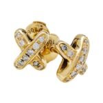 [Eternal Jewelry]JEUX DE GOLD DIAMOND EARRINGS