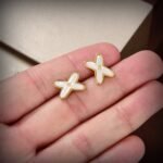 [Eternal Jewelry]JEUX DE WHITE MOP GOLD DIAMOND EARRINGS - 图片 6