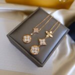 [Eternal Jewelry]COLOR BLOSSOM LARIAT NECKLACE PINK GOLD WHITE MOTHER PEARL AND DIAMOND - 图片 4