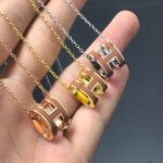[Eternal Jewelry]H NECKLACE BROWN - 图片 4
