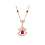 [Eternal Jewelry]DREAM NECKLACE CARNELIAN DIAMOND PINK GOLD