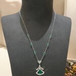 [Eternal Jewelry]DREAM NECKLACE MALACHITE DIAMOND SILVER - 图片 5