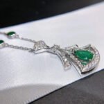 [Eternal Jewelry]DREAM NECKLACE MALACHITE DIAMOND SILVER - 图片 4