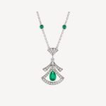 [Eternal Jewelry]DREAM NECKLACE MALACHITE DIAMOND SILVER