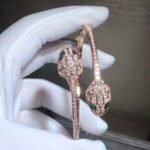 [Eternal Jewelry]SERPENTI BRACELET PINK GOLD MALACHITE DIAMOND DOUBLE SNAKE - 图片 4
