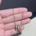 [Eternal Jewelry]SERPENTI PINK GOLD NECKLACE DOUBLE RING DIAMOND - 图片 5