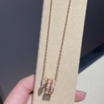 [Eternal Jewelry]SERPENTI PINK GOLD NECKLACE DOUBLE RING DIAMOND - 图片 6