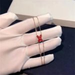 [Eternal Jewelry]JEUX BRACELET CARNELIAN PINK GOLD 1 DIAMOND - 图片 3