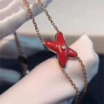 [Eternal Jewelry]JEUX BRACELET CARNELIAN PINK GOLD 1 DIAMOND - 图片 2