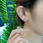 [Eternal Jewelry]JEUX DE SILVER DIAMOND EARRINGS - 图片 7
