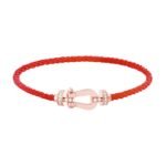 [Eternal Jewelry]FORCE 10 HALF DIAMOND PINK GOLD RED CORDERI LARGE AND MEDIUM MODEL