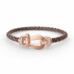 [Eternal Jewelry]FORCE LARGE HORSESHOE HALF DIAMOND BRACELET ROSE GOLD - 图片 6