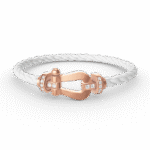 [Eternal Jewelry]FORCE LARGE HORSESHOE HALF DIAMOND BRACELET ROSE GOLD - 图片 14