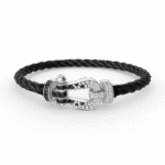 [Eternal Jewelry]FORCE LARGE HORSESHOE BLACK WHITE DIAMOND BRACELET SILVER - 图片 9