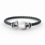[Eternal Jewelry]FORCE LARGE HORSESHOE BLACK DIAMOND BRACELET SILVER - 图片 6
