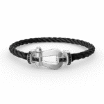 [Eternal Jewelry]FORCE LARGE HORSESHOE BLACK DIAMOND BRACELET SILVER - 图片 3