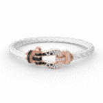 [Eternal Jewelry]FORCE LARGE HORSESHOE BLACK WHITE DIAMOND BRACELET ROSE GOLD - 图片 14