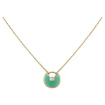 [Eternal Jewelry]AMULETTE GOLD MALACHITE NECKLACE - 图片 2