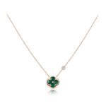 [Eternal Jewelry]SUN PEDANT PINK GOLD 1 DIAMOND NECKLACE - 图片 2