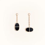 [Eternal Jewelry]CHAINE VERSO BLACK CERAMIC EARRINGS - 图片 2