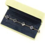 [Eternal Jewelry]CLOVER  5 MOTIFS BLACK ONYX BRACELET - 图片 6