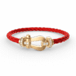 [Eternal Jewelry]FORCE LARGE HORSESHOE HALF DIAMOND BRACELET GOLD - 图片 11