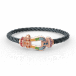 [Eternal Jewelry]FORCE LARGE HORSESHOE  COLORED DIAMOND BRACELET ROSE GOLD - 图片 4