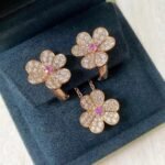[Eternal Jewelry]FRIVOLE PINK GOLD FLOWER DIAMOND EARRINGS - 图片 3