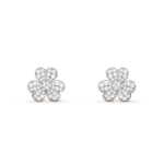 [Eternal Jewelry]FRIVOLE SILVER FLOWER DIAMOND EARRINGS