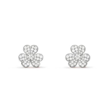 [Eternal Jewelry]FRIVOLE SILVER FLOWER DIAMOND EARRINGS