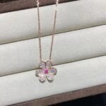 [Eternal Jewelry]FRIVOLE ROSE GOLD FLOWER DIAMOND NECKLACE - 图片 5
