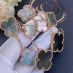 [Eternal Jewelry]CLOVER EARRINGS DARK MOP 4 MOTIFS ROSE GOLD - 图片 2