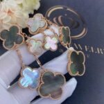 [Eternal Jewelry]CLOVER EARRINGS DARK MOP 4 MOTIFS ROSE GOLD - 图片 3