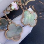 [Eternal Jewelry]CLOVER EARRINGS DARK MOP 4 MOTIFS ROSE GOLD - 图片 4