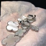 [Eternal Jewelry]CLOVER EARRINGS WHITE MOP 4 MOTIFS SILVER - 图片 4