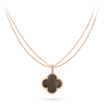 [Eternal Jewelry]CLOVER 25MM GOLD DARK MOP BIG CLOVER NECKLACE