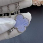 [Eternal Jewelry]CLOVER SILVER CHALCEDONY BIG CLOVER NECKLACE - 图片 3